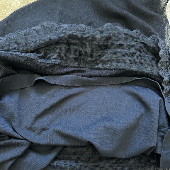 Guess Jeans Lace Tiered Ruffle Hem Mesh Skirt Sz S Stretchy Feminine Whimsigoth - Picture 5 of 7